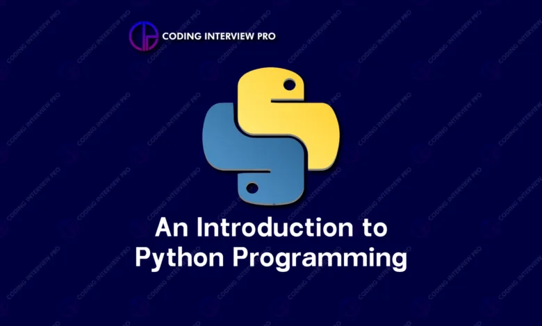 An Introduction to Python Programming